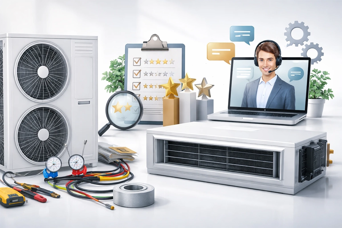 مقایسه برندها و خدمات پس از فروش داکت اسپلیت