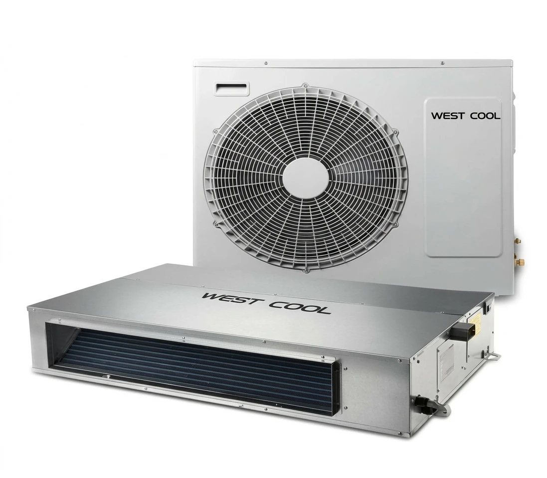 edc0a37f-552b-4a13-87aa-38acd0704529 داکت اسپلیت اینورتر سرد و گرم وستن ایر مدل 30000 وست کول